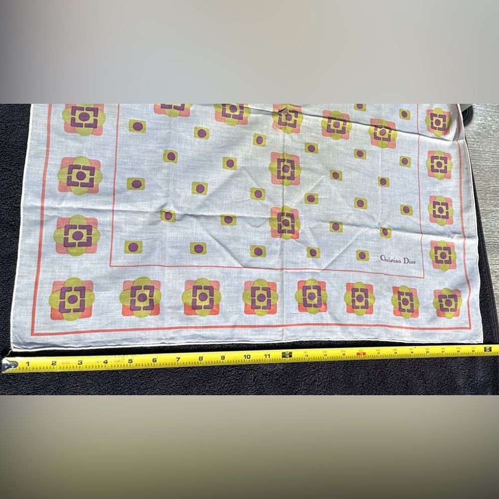Vintage Dior 24” Scarf - Picture 4 of 5
